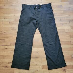 Prana Plaid Straight Leg Golf Pants Active Athleisure Casual Golf Outdoor Preppy